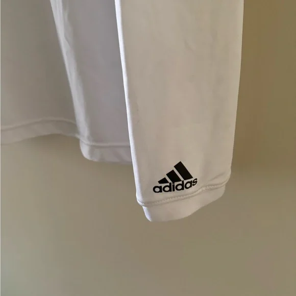 adidas White Long Sleeve Tee - Picture 3 of 3